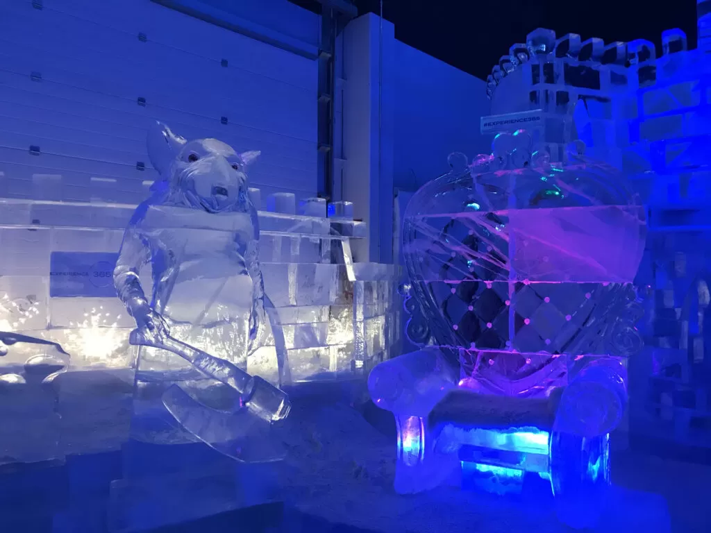 Lapponia in camper in inverno oltre il circolo polare artico a Rovaniemi