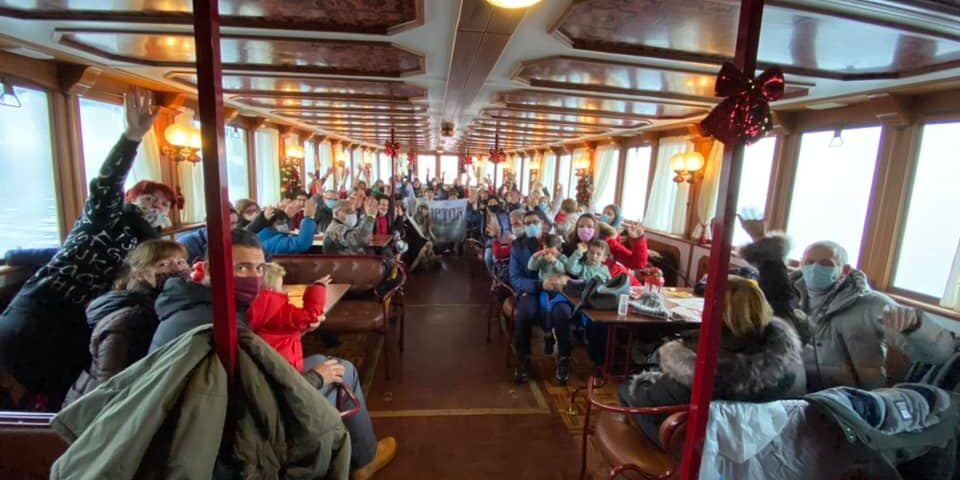 Stresa, piroscafo del Piemonte e Babbo Natale