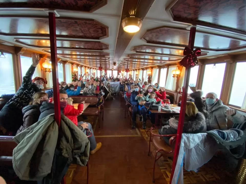 Stresa, piroscafo del Piemonte e Babbo Natale