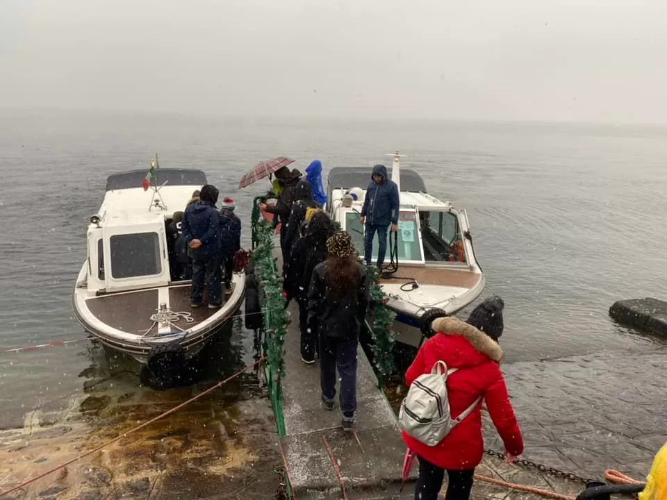 Stresa, piroscafo del Piemonte e Babbo Natale