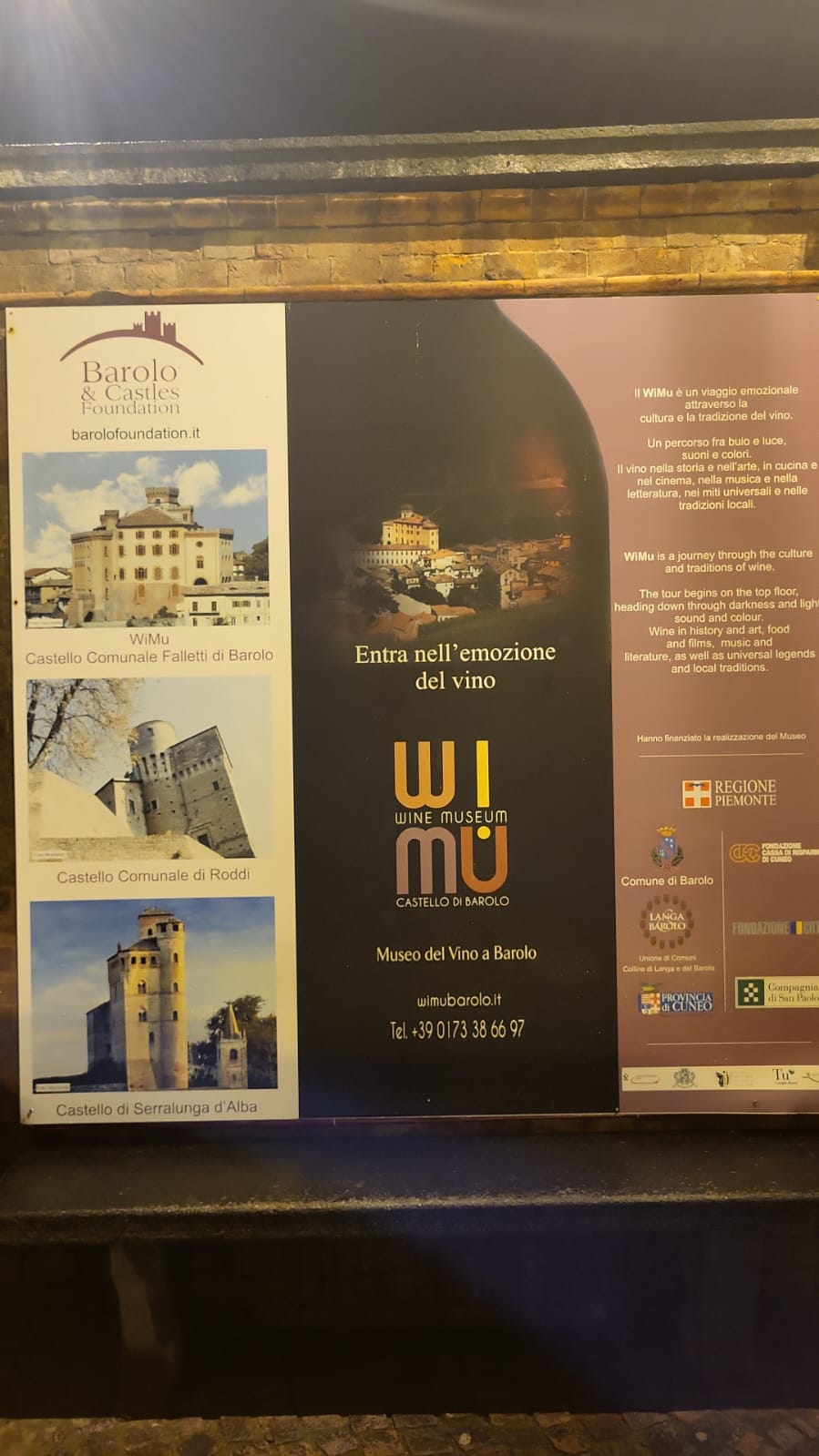 Cena in Vigna nelle Langhe, Castello di Barolo e museo del vino WiMu Giugno 2023