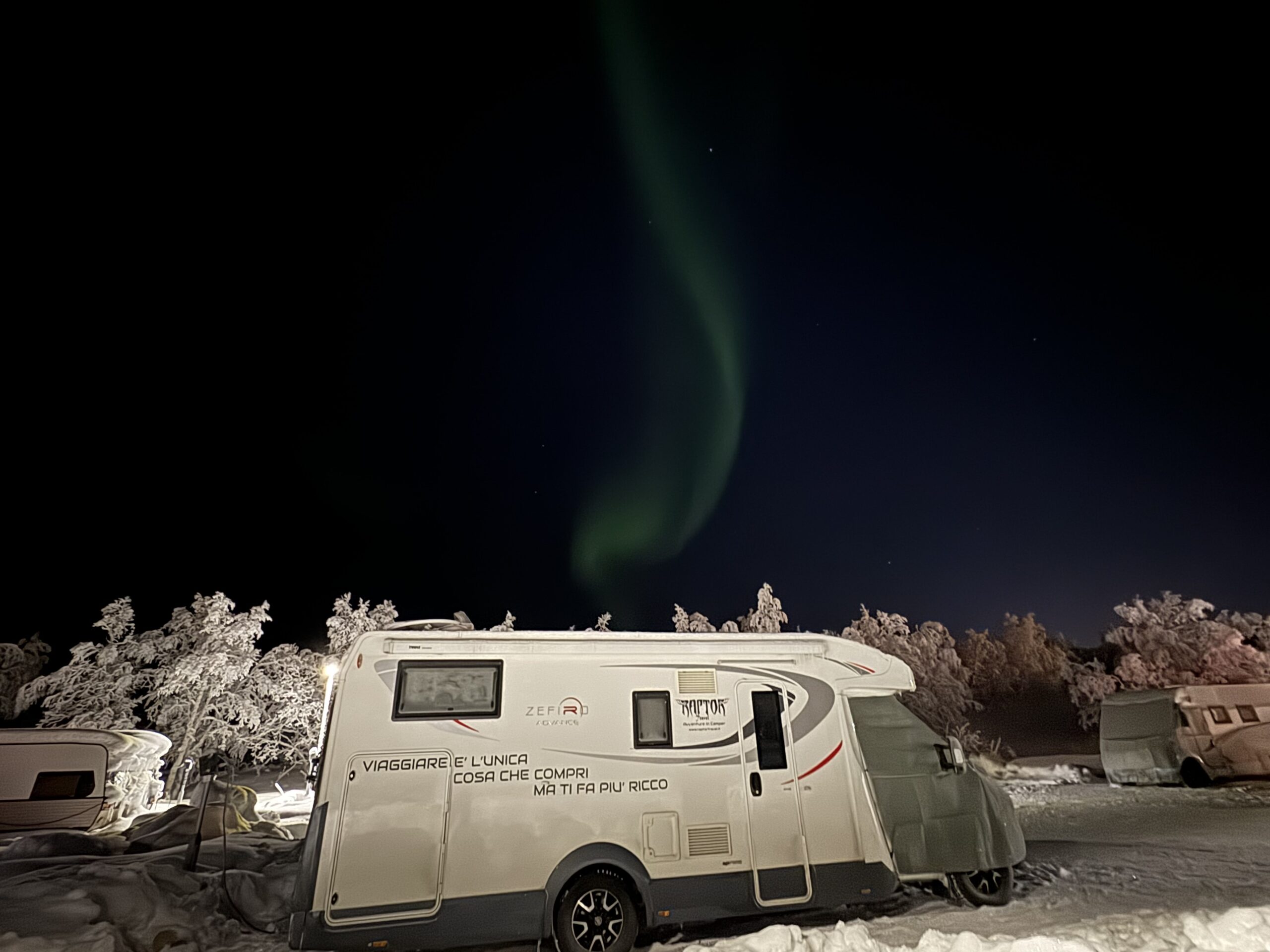 Lapponia inverno in camper Capodanno 2024 primato assoluto -44 gradi!!!