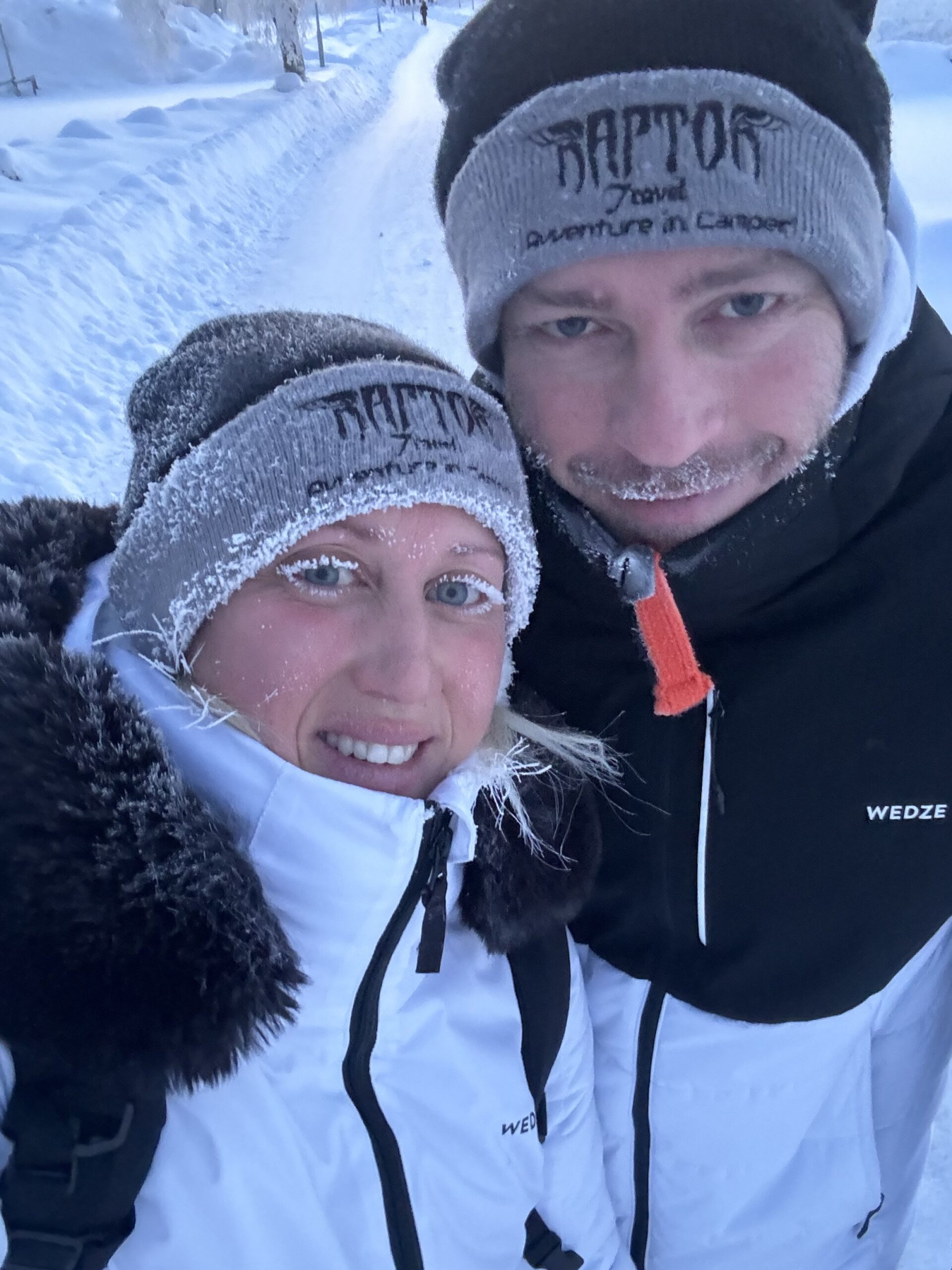 Lapponia inverno in camper Capodanno 2024 primato assoluto -44 gradi!!!
