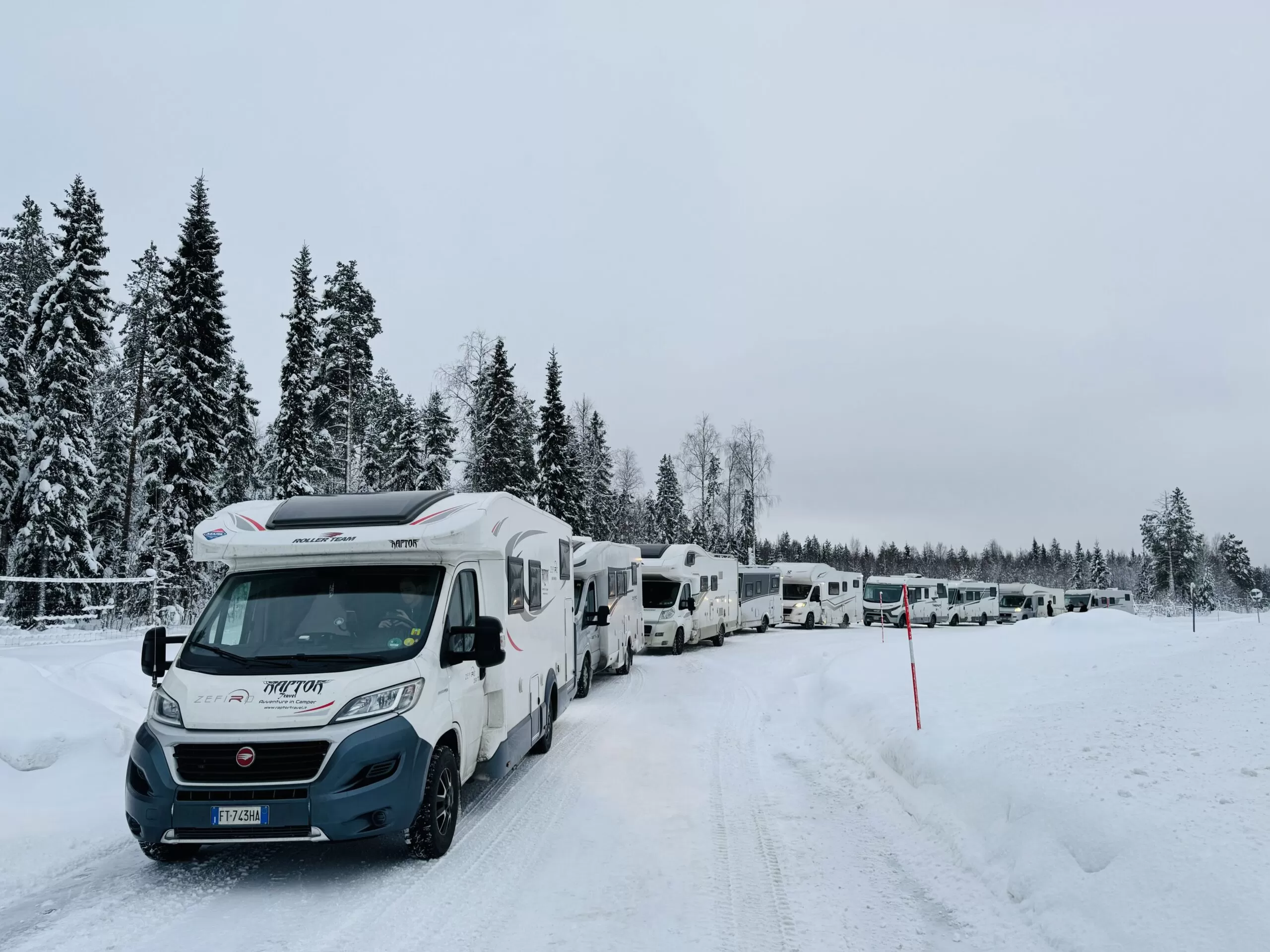 Lapponia inverno in camper Capodanno 2024 primato assoluto -44 gradi!!!