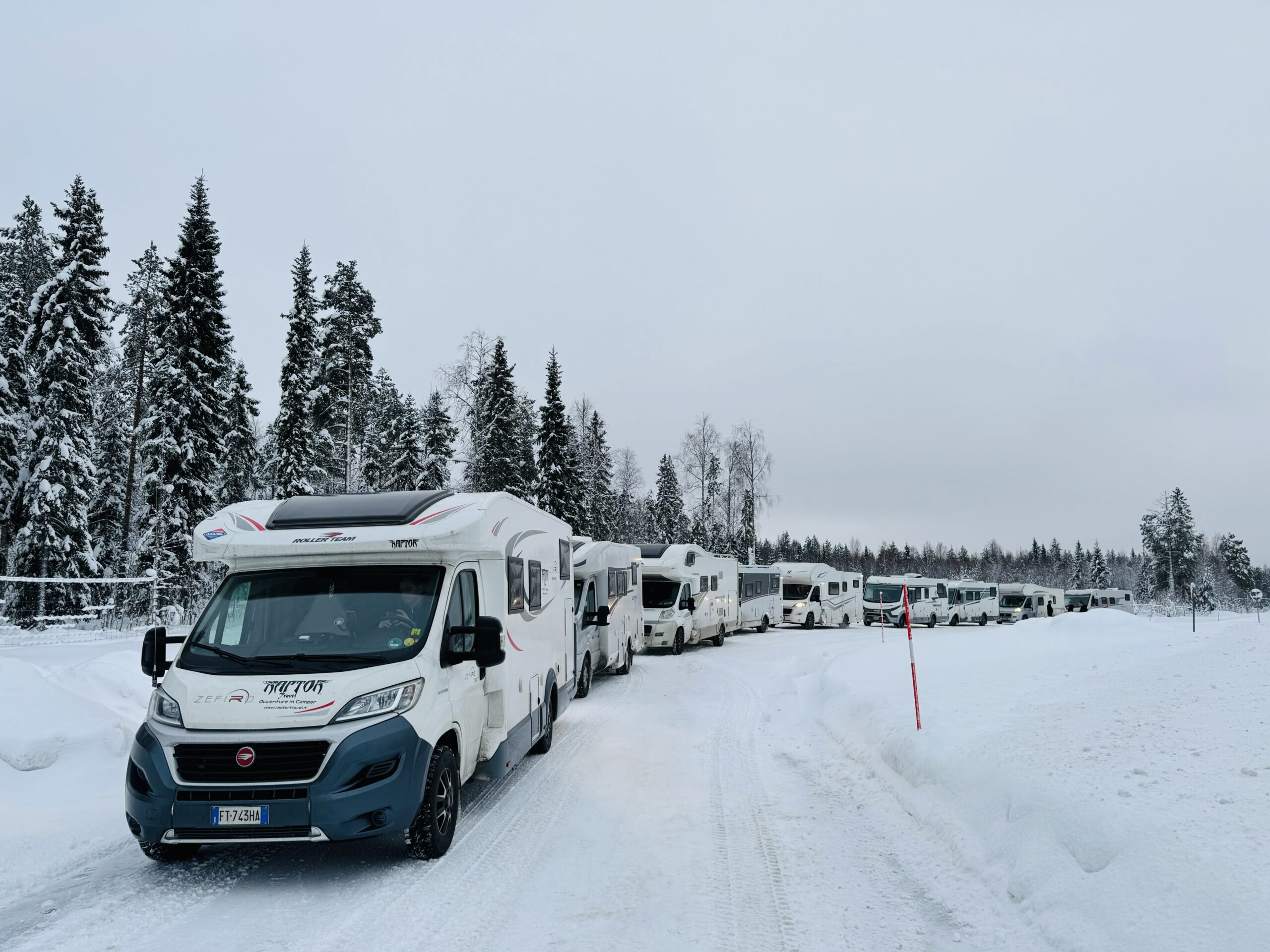 Lapponia inverno in camper Capodanno 2024 primato assoluto -44 gradi!!!
