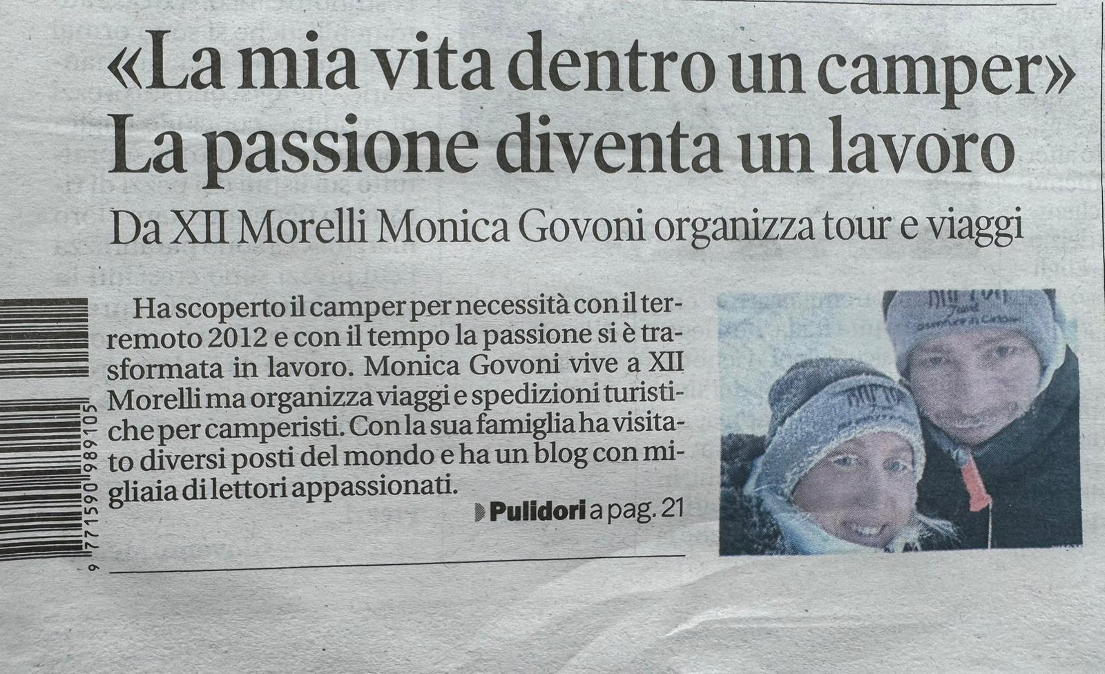La mia vita dentro un camper